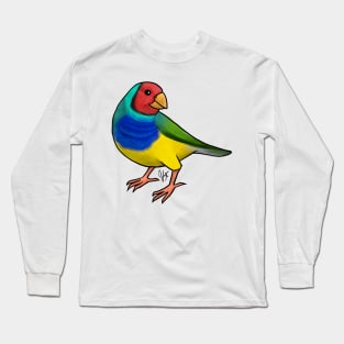 Bird - Finch - Gouldian Long Sleeve T-Shirt